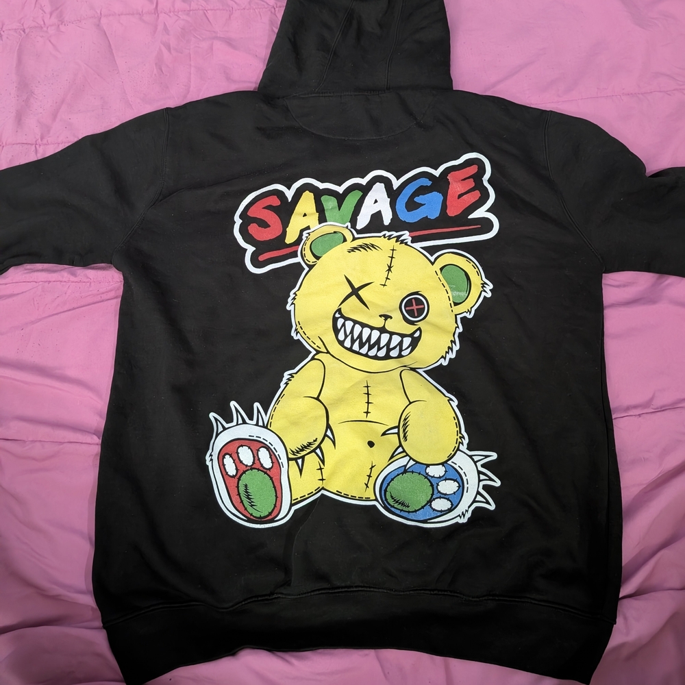 Savage Black Hoodie for Kids